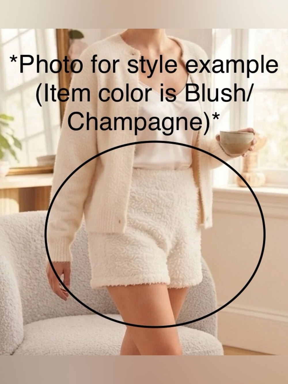 NWT Gianni Bini High-Waist Lounge Shorts in Pink / Champagne - size M (Medium)